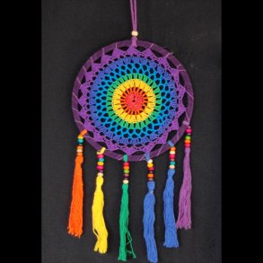 Regnbue farvet drmmefanger