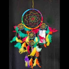 Regnbue farvet drmmefanger