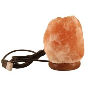 Himalaya salt USB lampe naturel pink