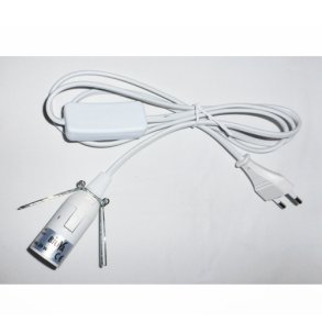 Hvid ledning til saltlampe