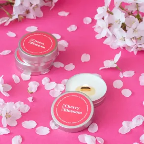 Mini duftlys med kirseb�rblomst