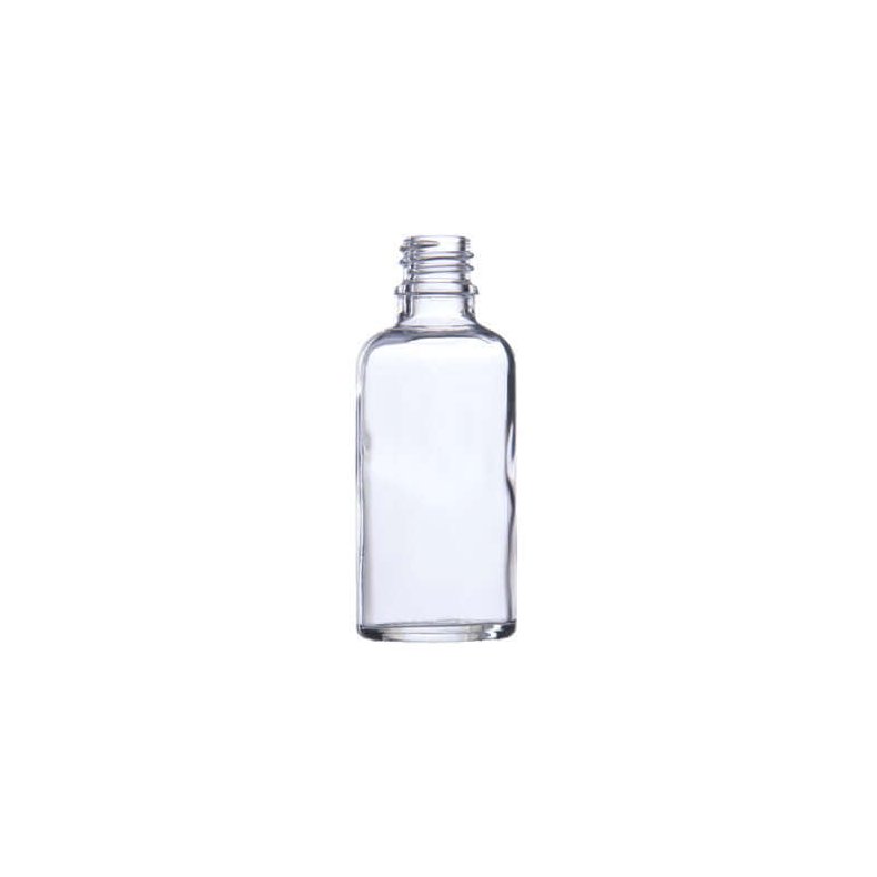 Glasflaske med dråbedispenser 100ml Klar - GLAS FLASKER - NemAroma.dk